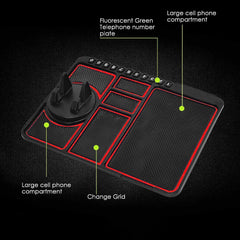 Car Dashboard Mat & Mobile Phone Holder Mount