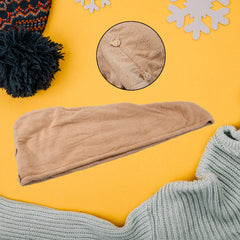 Microfiber Hair Wrap Towel Cap – Quick-Dry, Absorbent Turban Cap (1 Pc), Hair accessories