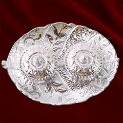 Leaf Shape Special Puja Thali (1 Pc / Mix Design)