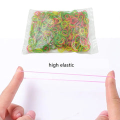 Multicolor Rubber Bands (Elastic & Reusable, Office & Home), Hair accessories
