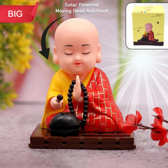 Solar Powered Sitting Buddha Statue, Moving Head and Hand (1 Pc / Big)