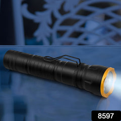 2in1 5 LED With 1 Laser Light Portable Mini Torch / Flashlight LED Powerful High Lumens Pen Light with Clip, Portable Pocket Compact Torch for Emergency A Battery operated (1 Pc / Battery not included)
