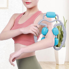 Muscle Massage Roller for Leg Soreness & Relaxation (5 Wheels, 1 Pc)