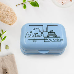 Soap Dish with Drain Soap Holder, Soap Saver Easy Cleaning, Soap Tray for Shower Bathroom Kitchen ,Sabudani (1 Pc)