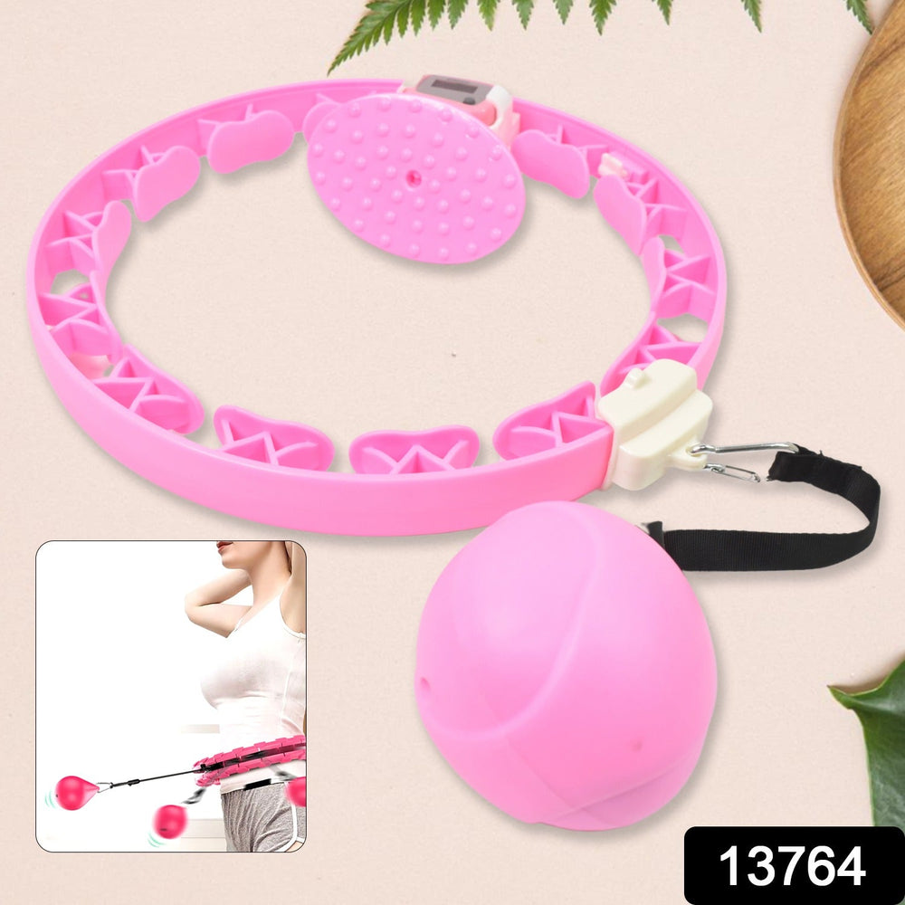 Adjustable Smart Fitness Hula Hoop with Ball